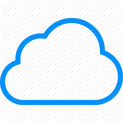 Blue Cloud Icon at Vectorified.com | Collection of Blue ...