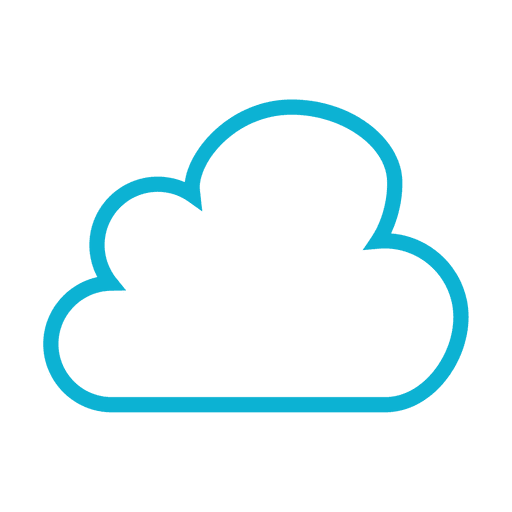 512x512 Blue Cloud Weather Icon