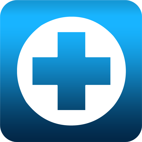 600x600 Blue Medical Cross Icon Images