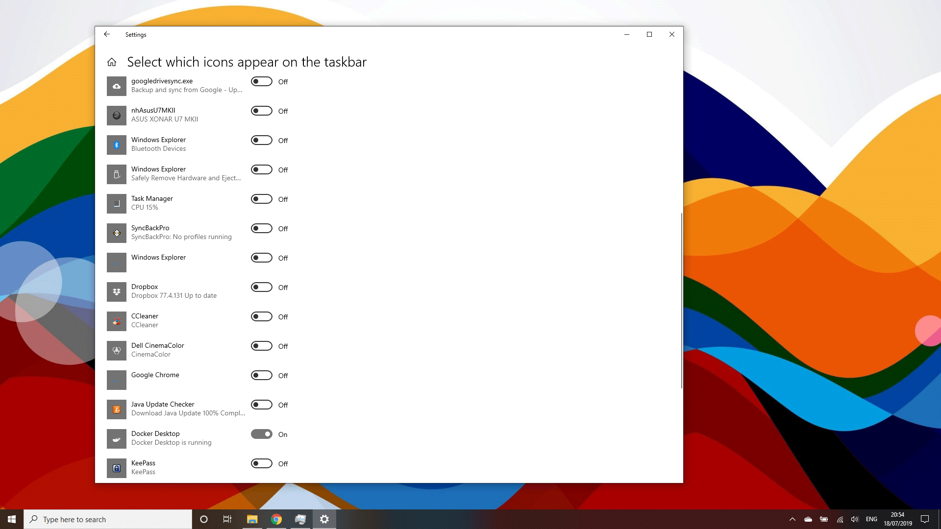 1920x1080 Strange Small Blue Dot Taskbartray Icon Started Appearing