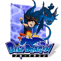 256x256 Blue Dragon Folder Icon