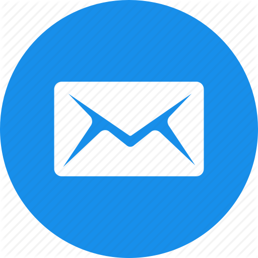 512x512 Blue, Circle, Email, Letter, Mail, Message, Messages Icon