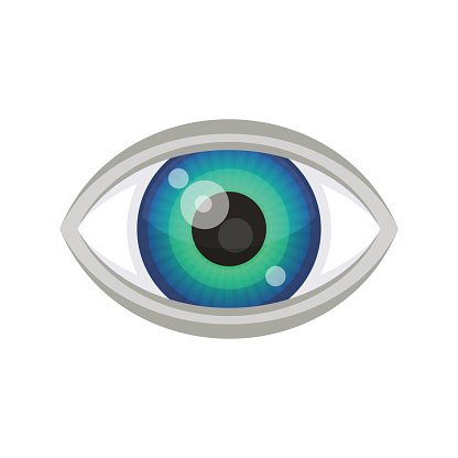 416x416 Blue Eye Vector Premium Clipart