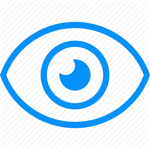 512x512 Blue, Eye, Look, Preview, Seeing, View, Vision, Watching Icon