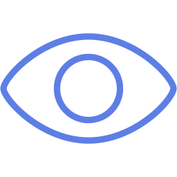 256x256 Royal Blue Eye Icon