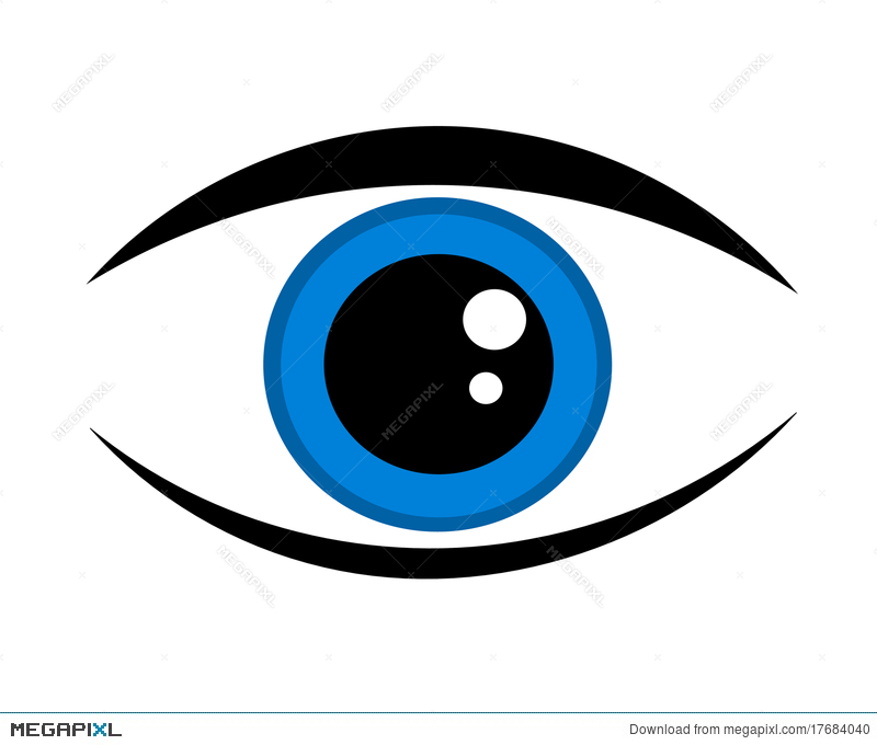 800x680 Blue Eye Icon Illustration