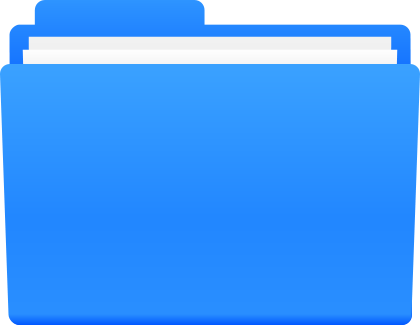 Folder Icon Blue 420x325 Folder Icon Blue