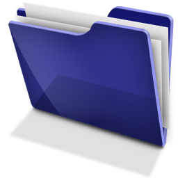 Folder Blue Icon 256x256 Folder Blue Icon