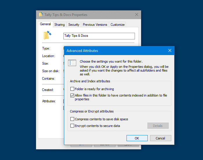 Remove Two Blue Arrows Icon On And Folders In Windows 698x552 Remove Two Blue Arrows Icon On And Folders In Windows