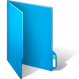 Blue File Folder Icon Royalty Free Vector Image, 42% OFF