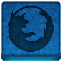 256x256 Blue Firefox Icon