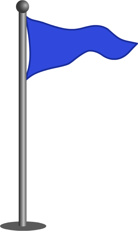 Blue Flag Icon