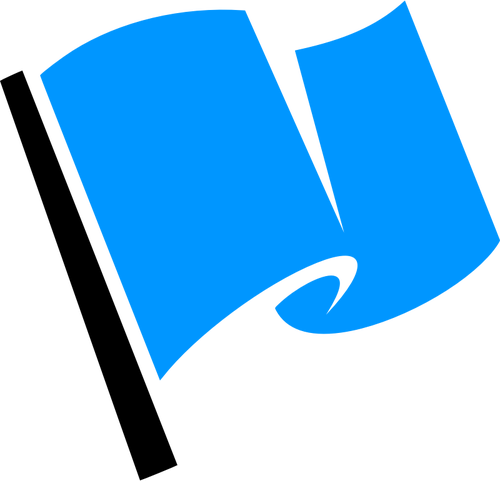 500x481 Blue Flag Icon
