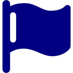 256x256 Navy Blue Flag Icon