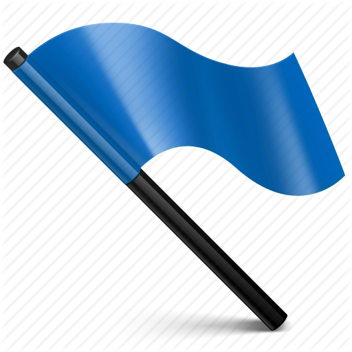 512x512 Blue, Flag, Mark, Tag Icon