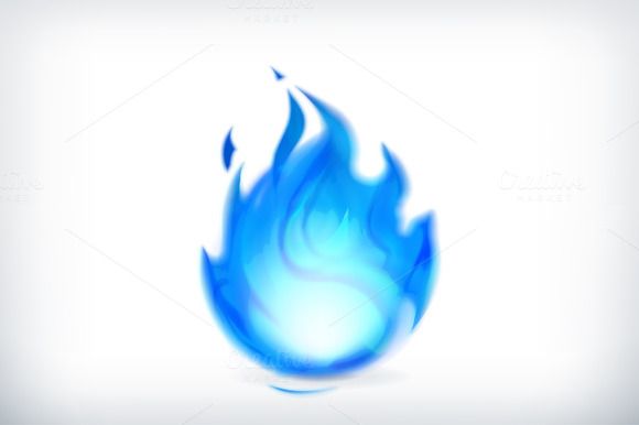 580x386 Blue Fire Icon