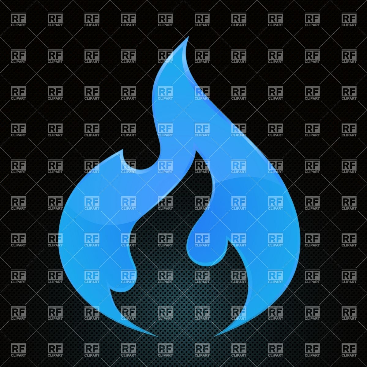 1199x1200 Symbolic Blue Flame Icon Vector Image Of Backgrounds, Textures