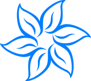 299x267 Blue Flower Png, Clip Art For Web