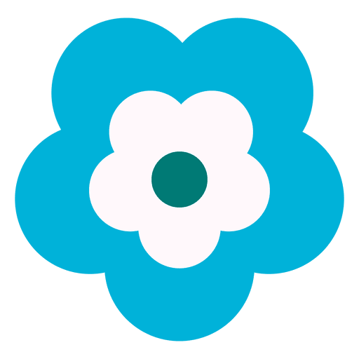 512x512 Blue Flower Icon
