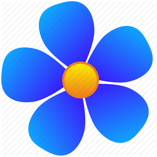 Blue Flower Icon at Vectorified.com | Collection of Blue Flower Icon ...