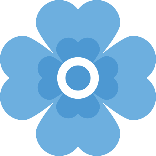 Blue Flower Icon At Vectorified Com Collection Of Blue Flower Icon Blue Flower Icon 22
