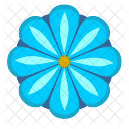 256x256 Flower Icon Of Flat Style