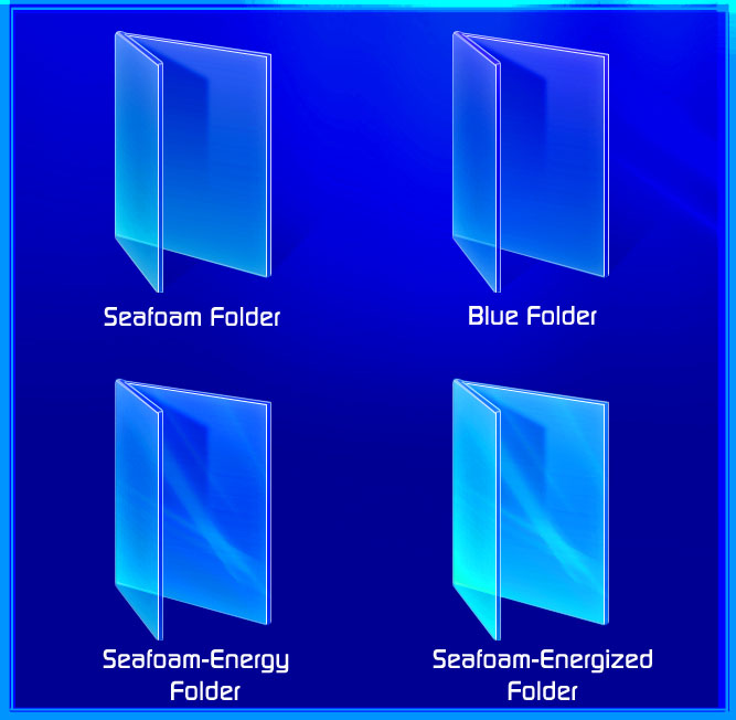 667x652 Blue And Seafoam Folder Icons