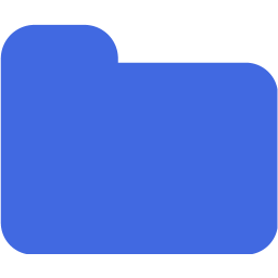 256x256 Royal Blue Folder Icon