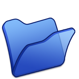 256x256 Blue, Folder Icon