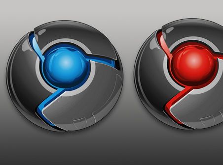 452x336 Red And Blue Google Chrome Icon Free Icons Red, Blue, Google