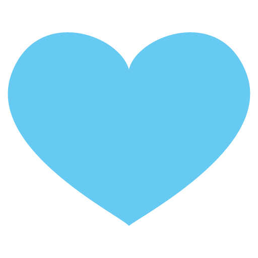 512x512 Blue Heart Emoji Icon Vector Symbol Free Download Vector Logos