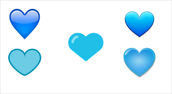 585x320 Blue Heart Icon On Android