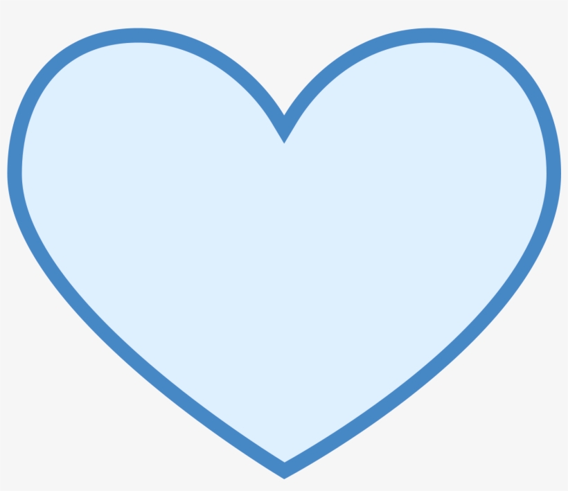 820x709 Blue Heart Icon Png