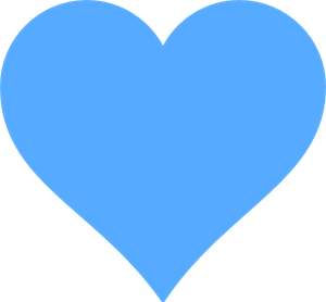 300x278 Blue Heart Png, Clip Art For Web