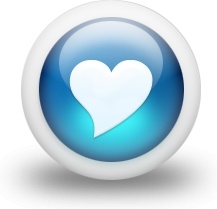 217x209 Glossy Blue Heart Free Icon In Format For Free Download