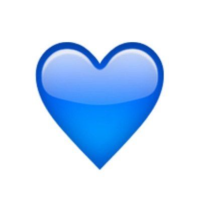 400x400 Emojis Heart Emoji, Blue Heart Emoji, Emoji