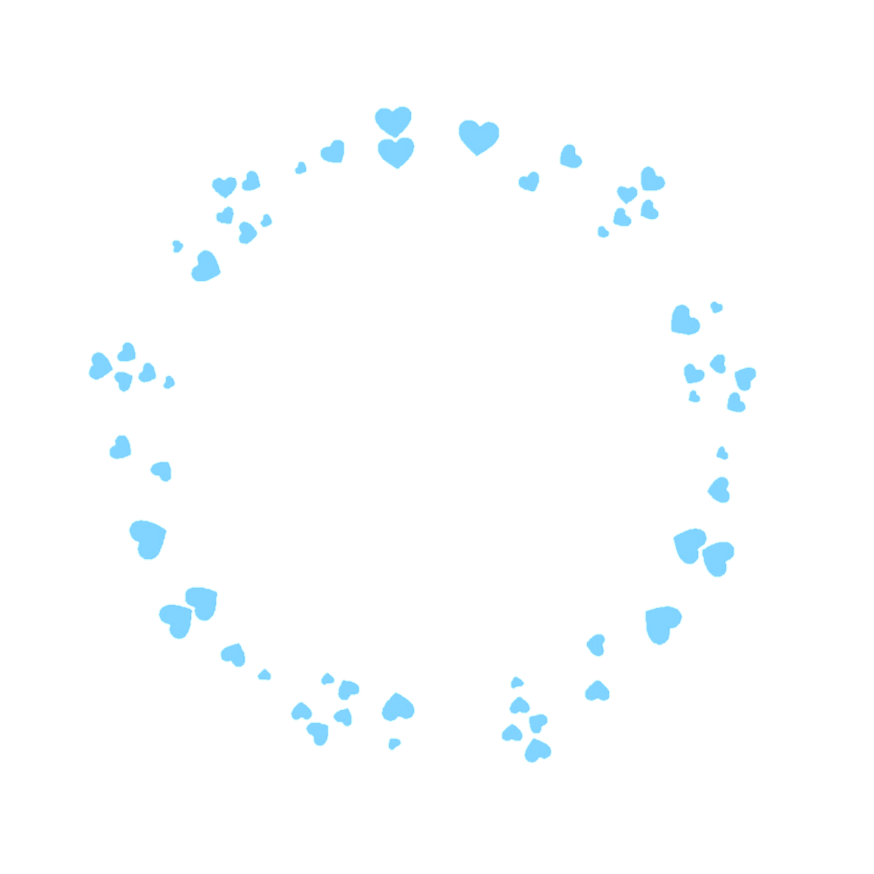 2896x2896 Blue Heart Hearts Overlay Overlays Icon