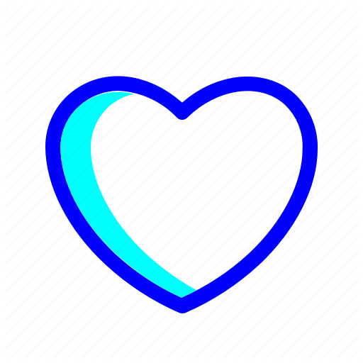 512x512 Blue, Heart, Like, Love Icon