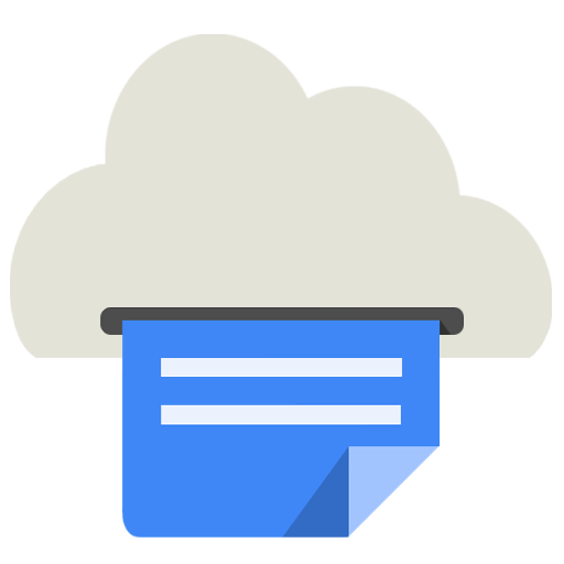 512x512 Cloud Print Icon Android Kitkat Png Image