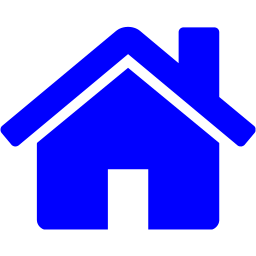 256x256 Blue House Icon