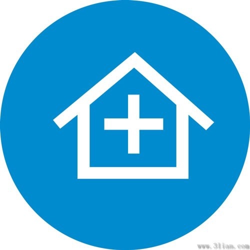 Blue House Icon Vector Free Vector In Adobe Illustrator 500x500 Blue House Icon Vector Free Vector In Adobe Illustrator