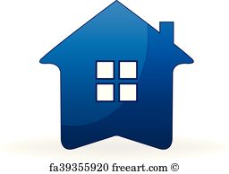 Free Art Print Of Blue House And Leaf Logo Vector Freeart 256x194 Free Art Print Of Blue House And Leaf Logo Vector Freeart