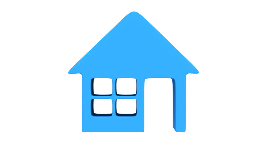 House Icon Rotate Animation Seamless Stock Footage Video 852x480 House Icon Rotate Animation Seamless Stock Footage Video