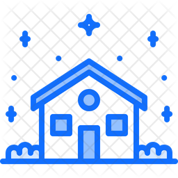 Blue House Icon At Vectorified Com Collection Of Blue House Icon Free For Personal Use