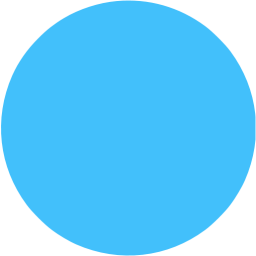 256x256 Caribbean Blue Circle Icon