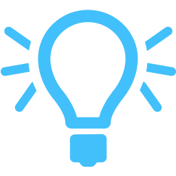 256x256 Caribbean Blue Light Bulb Icon