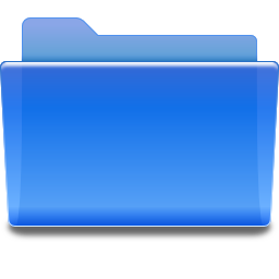 256x256 Places Folder Blue Icon Oxygen Iconset Oxygen Team
