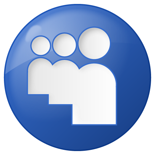 512x512 Social Myspace Button Blue Icon