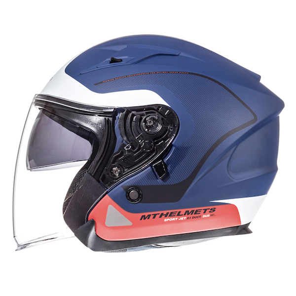 600x600 Mt Avenue Open Face Motorcycle Helmet Matt Blue, Crash Lids