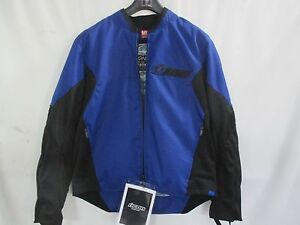 300x225 Icon Men's Blue Konflict Armored Textile Motorcycle Jacket